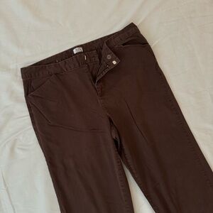 G.H. Bass & Co. Women's Brown Straight Leg Pants